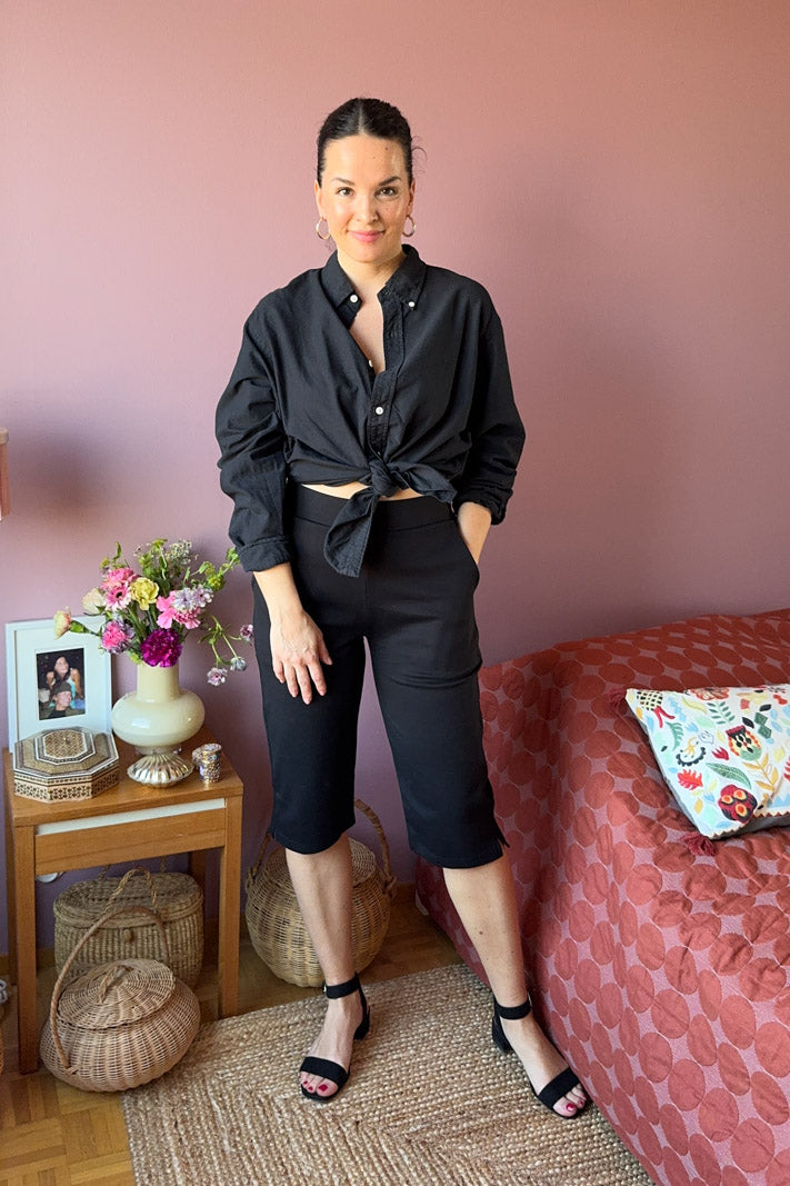 Naisten mustat caprit