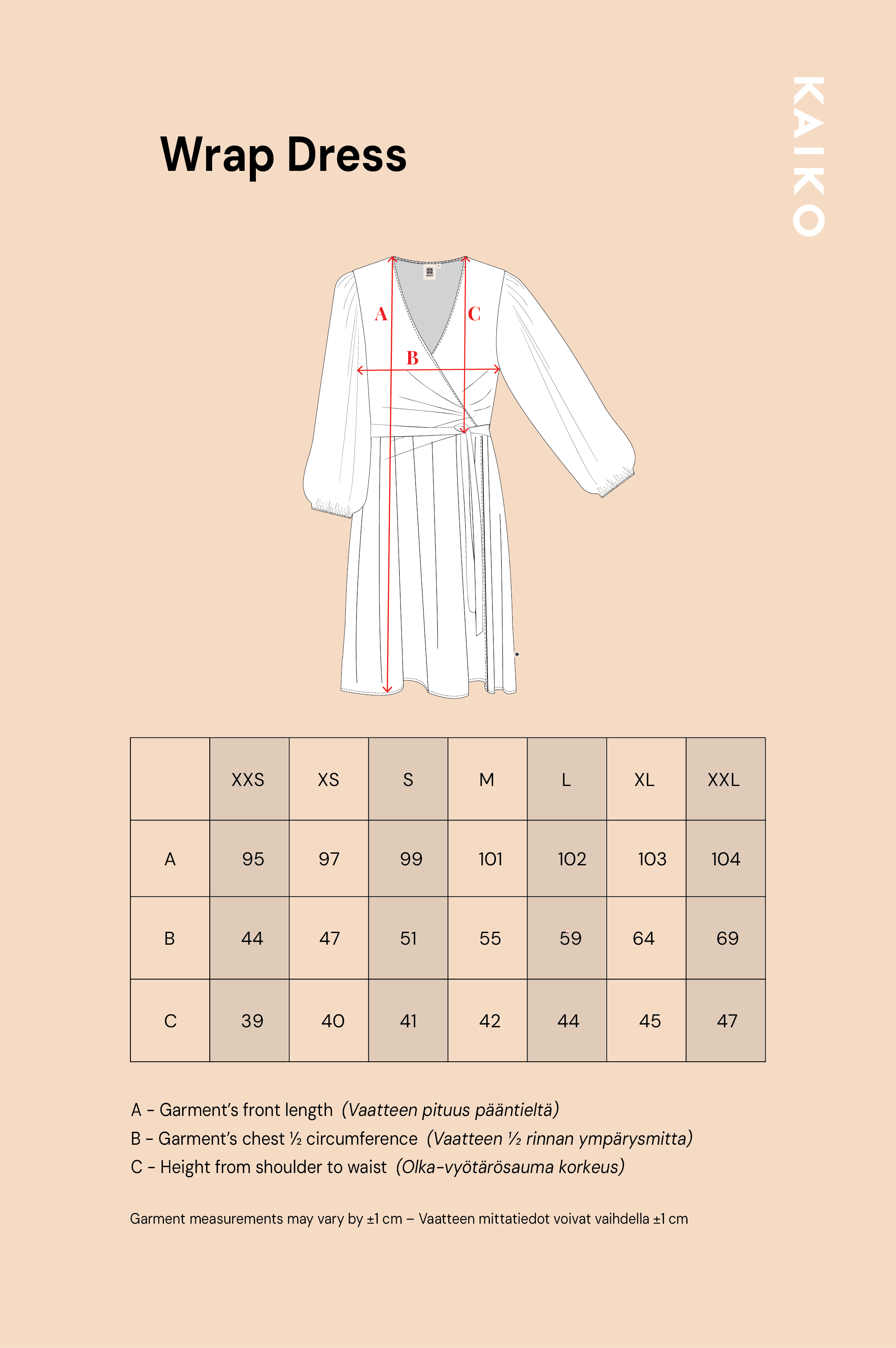 Naisten värikäs viskoosikreppimekko kukkakuviolla