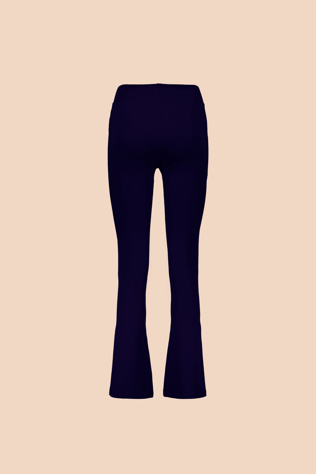 Naisten tummansiniset trumpettihousut