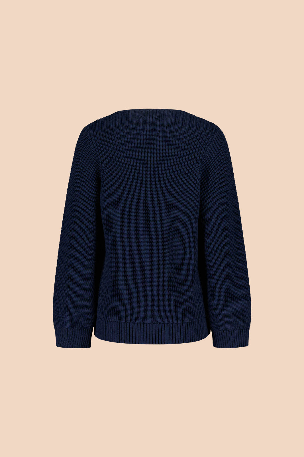 Naisten tummansininen puuvillaneule