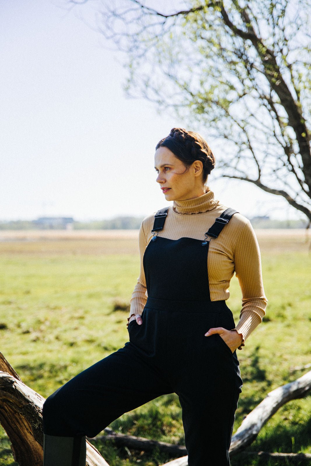 Naisten mustat lappuhaalarit