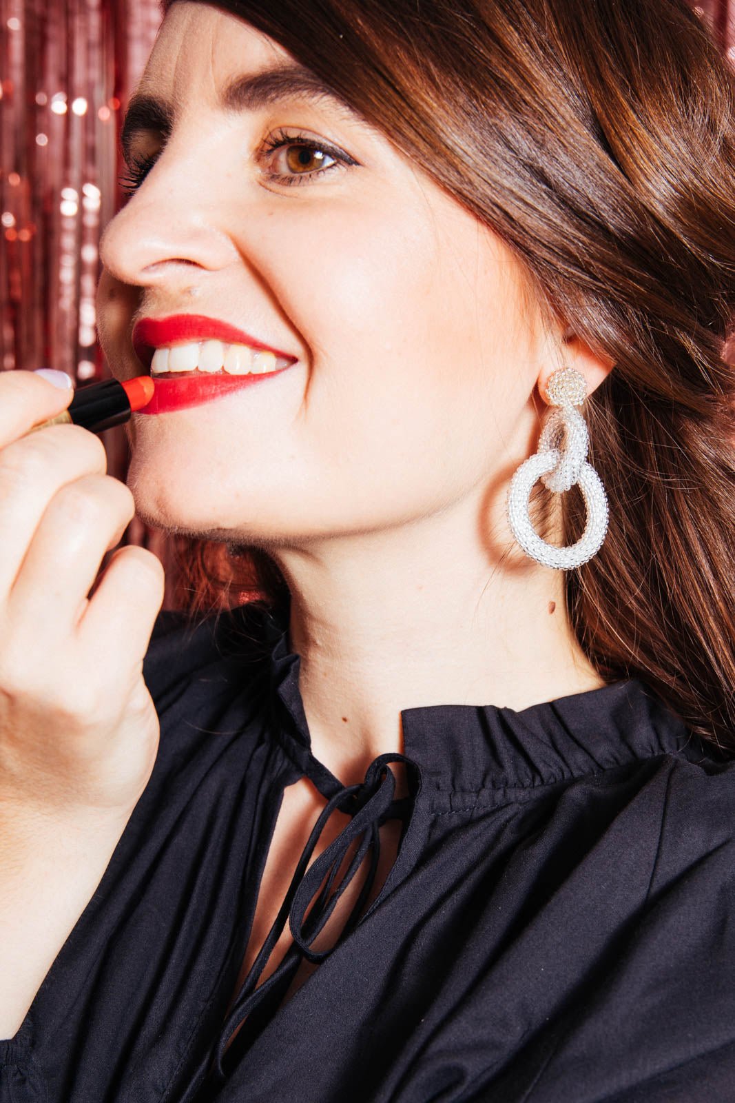 Nepalissa käsintehdyt naisten helmikorvakorut