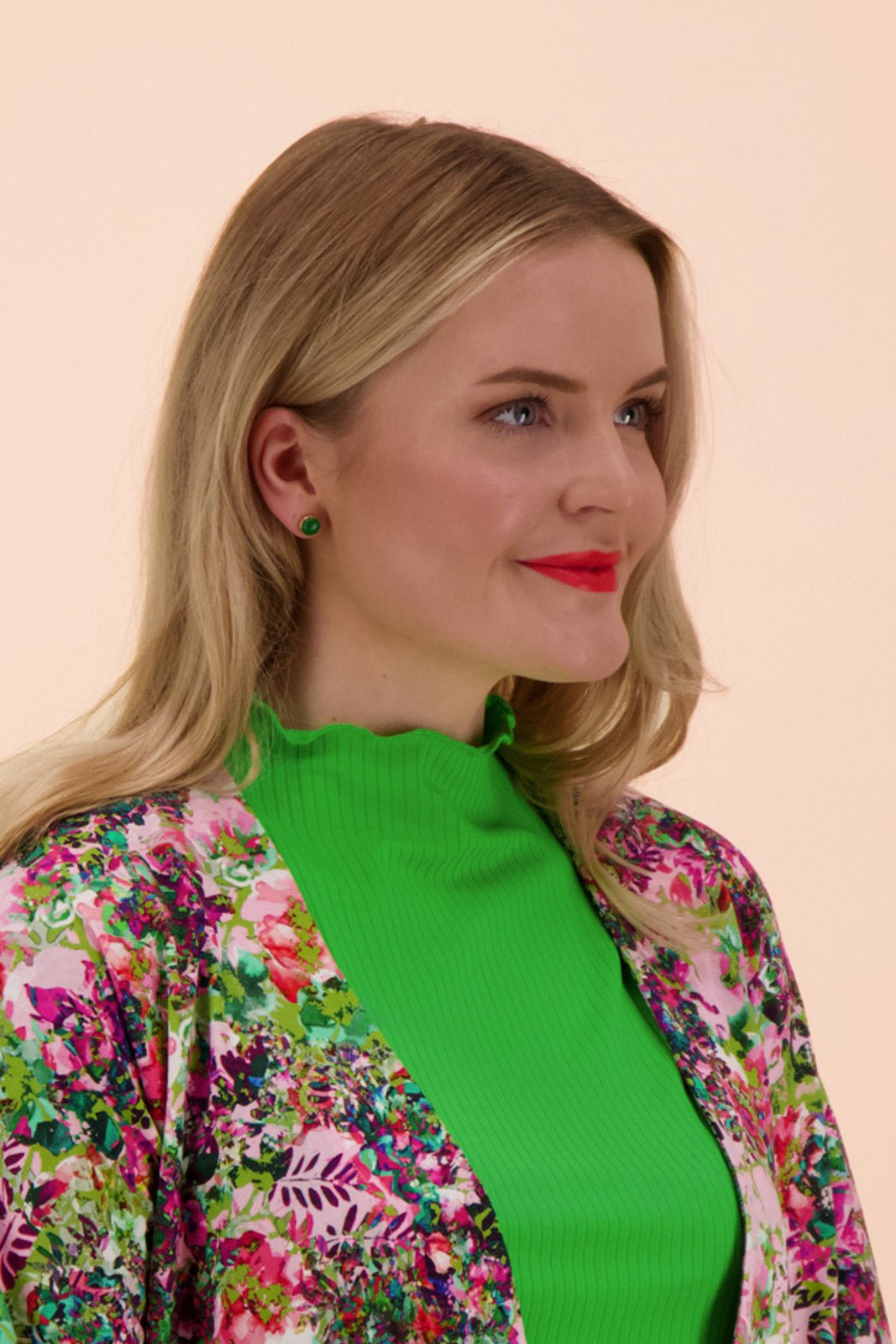 Naisten vihreä ribbitoppi