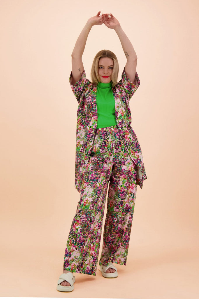 Soft Pants, Blooming Forest Bright - Kaiko Clothing Company Oy