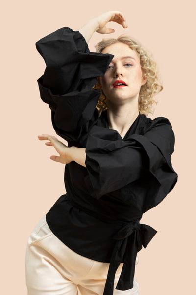 Kaiko-Volume-Sleeve-Blouse-