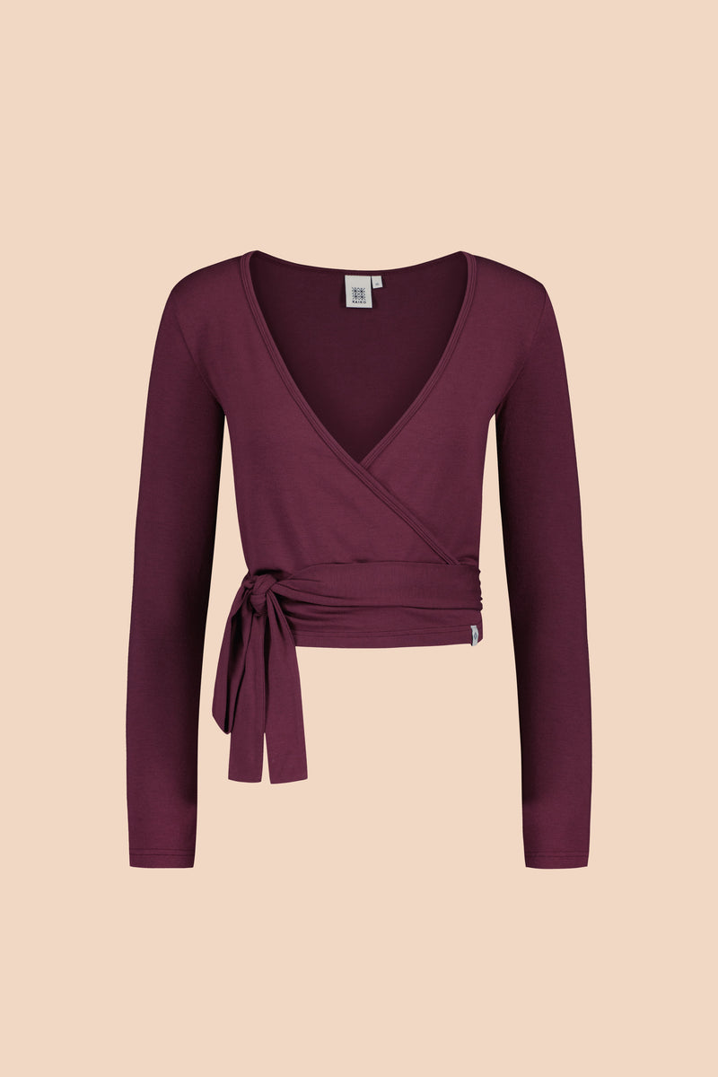 Wrap Top, Cherry