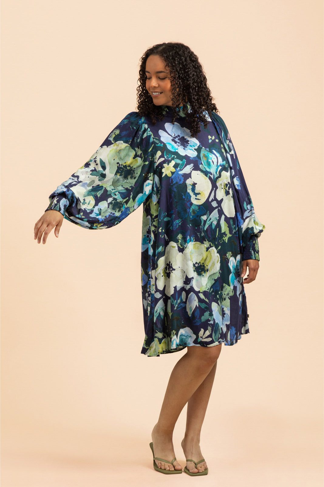 Puff Dress, Blue Anemone – KAIKO