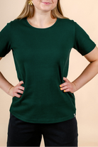 The T-shirt, Dark Green - modelheight:157,size:s