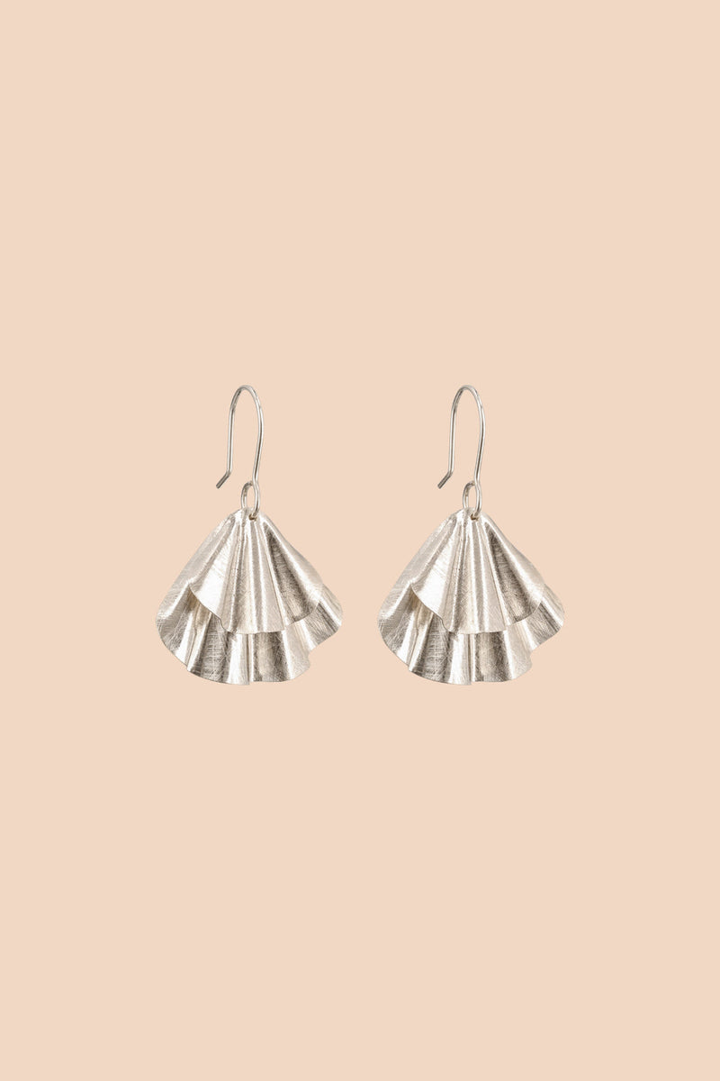 Ada Earrings, Silver
