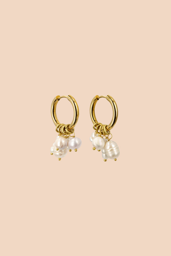 Sona Earrings, Pearl