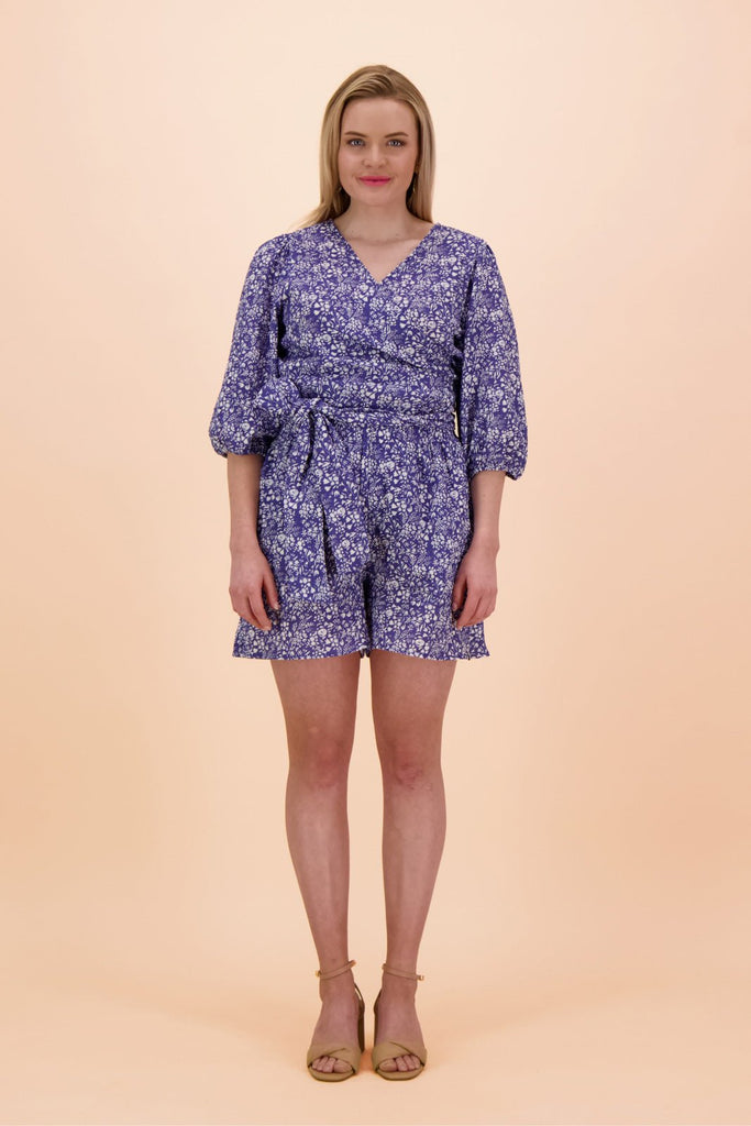 Ease Shorts, Blue Meadow - Kaiko Clothing Company Oy