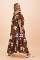 Offshoulder Dress, Cosmos - Kaiko Clothing Company Oy