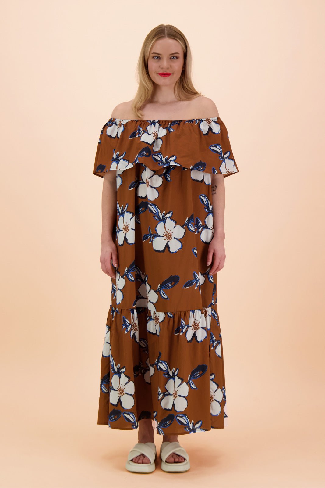 Offshoulder Dress, Cosmos - Kaiko Clothing Company Oy