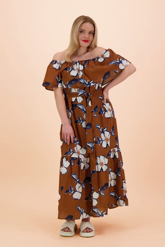 Offshoulder Dress, Cosmos - Kaiko Clothing Company Oy
