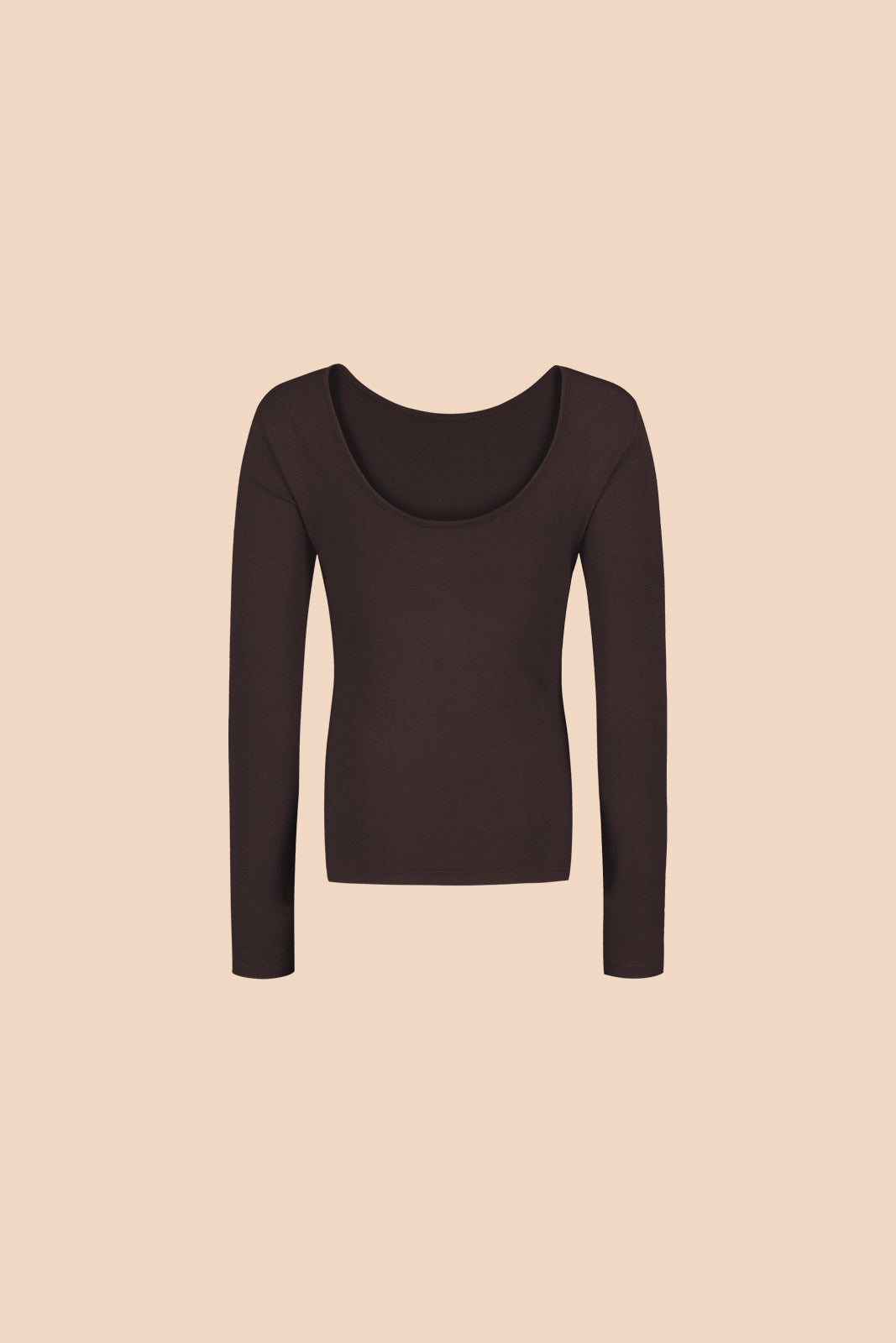 Naisten ruskea pitkähihainen paita