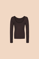 Naisten ruskea pitkähihainen paita