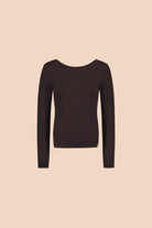 Naisten ruskea pitkähihainen paita