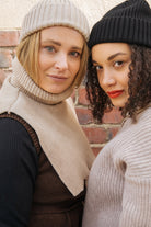 Naisten musta merinovillainen pipo