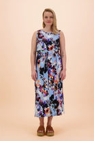 Tank Midi Dress, Sky Blue Anemone - Kaiko Clothing Company Oy