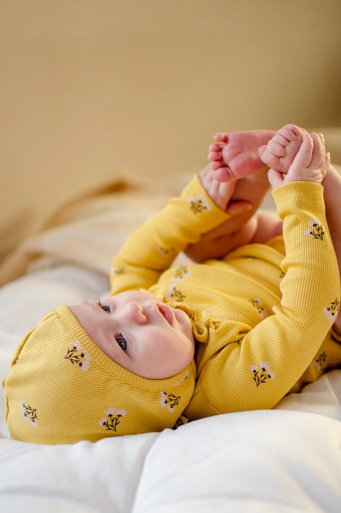 Baby Bonnet, Golden Daisies - Kaiko Clothing Company Oy