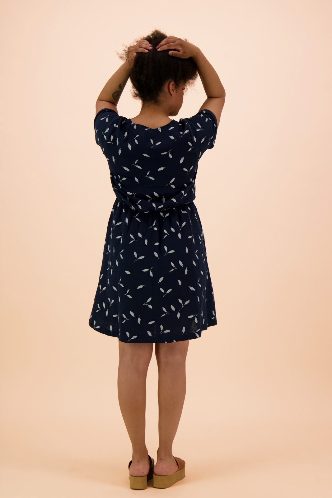 Bliss Wrap Dress, Indigo Wind - Kaiko Clothing Company Oy