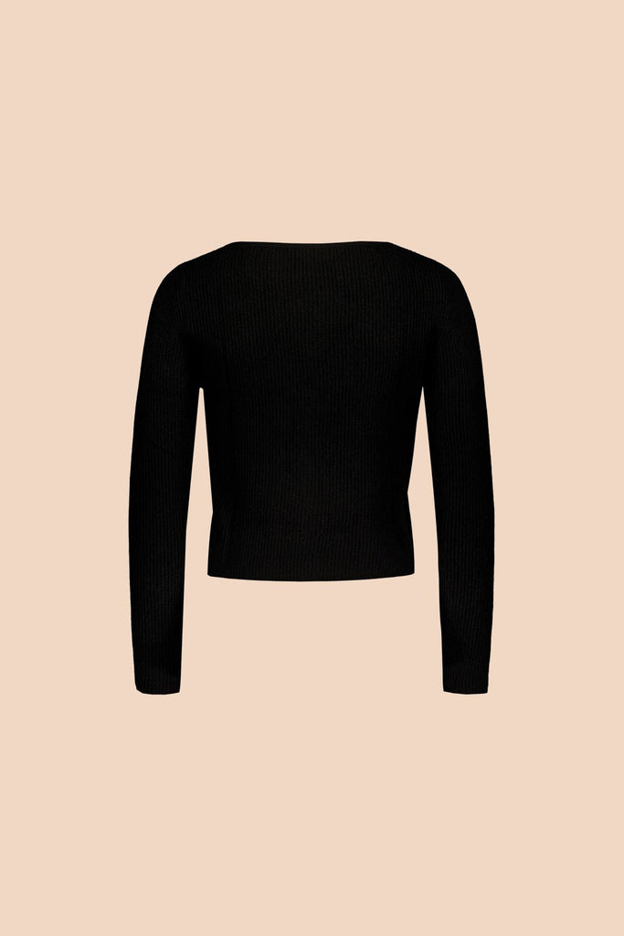 Cashmere Cardigan, Black - Kaiko Clothing Company Oy