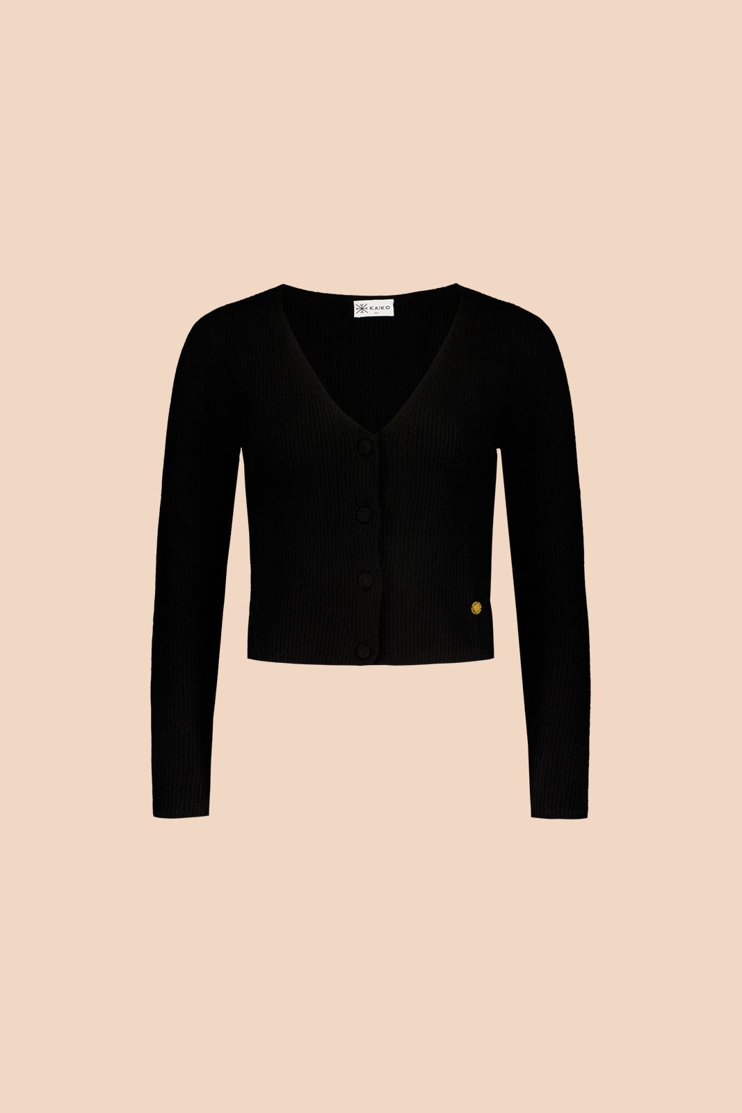 Cashmere Cardigan, Black - Kaiko Clothing Company Oy