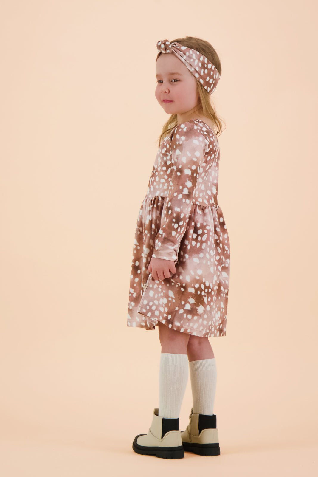 Copper Bambi Dress Ls - Kaiko Clothing Company Oy