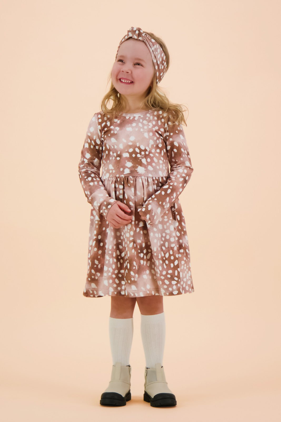 Copper Bambi Dress Ls - Kaiko Clothing Company Oy