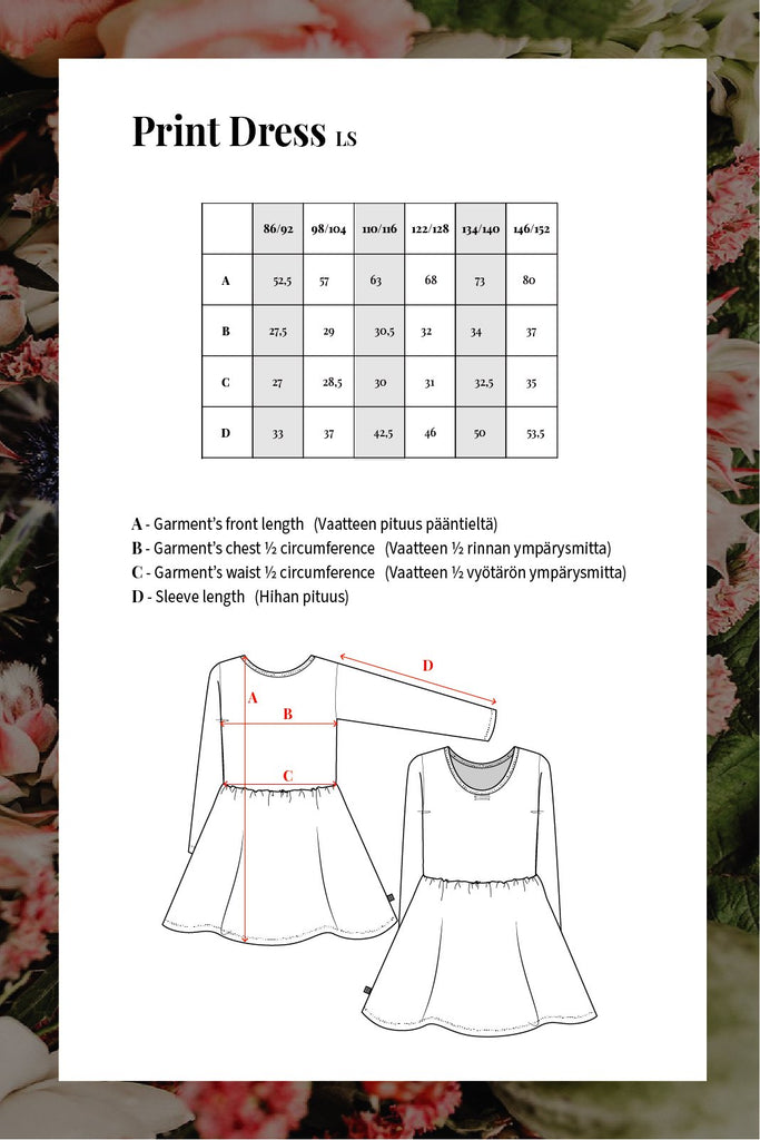 Dress, Rose Yard Lilac - Kaiko Clothing Company Oy