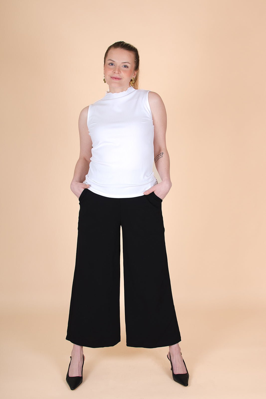 Everyday Culottes, Black - Kaiko Clothing Company Oy