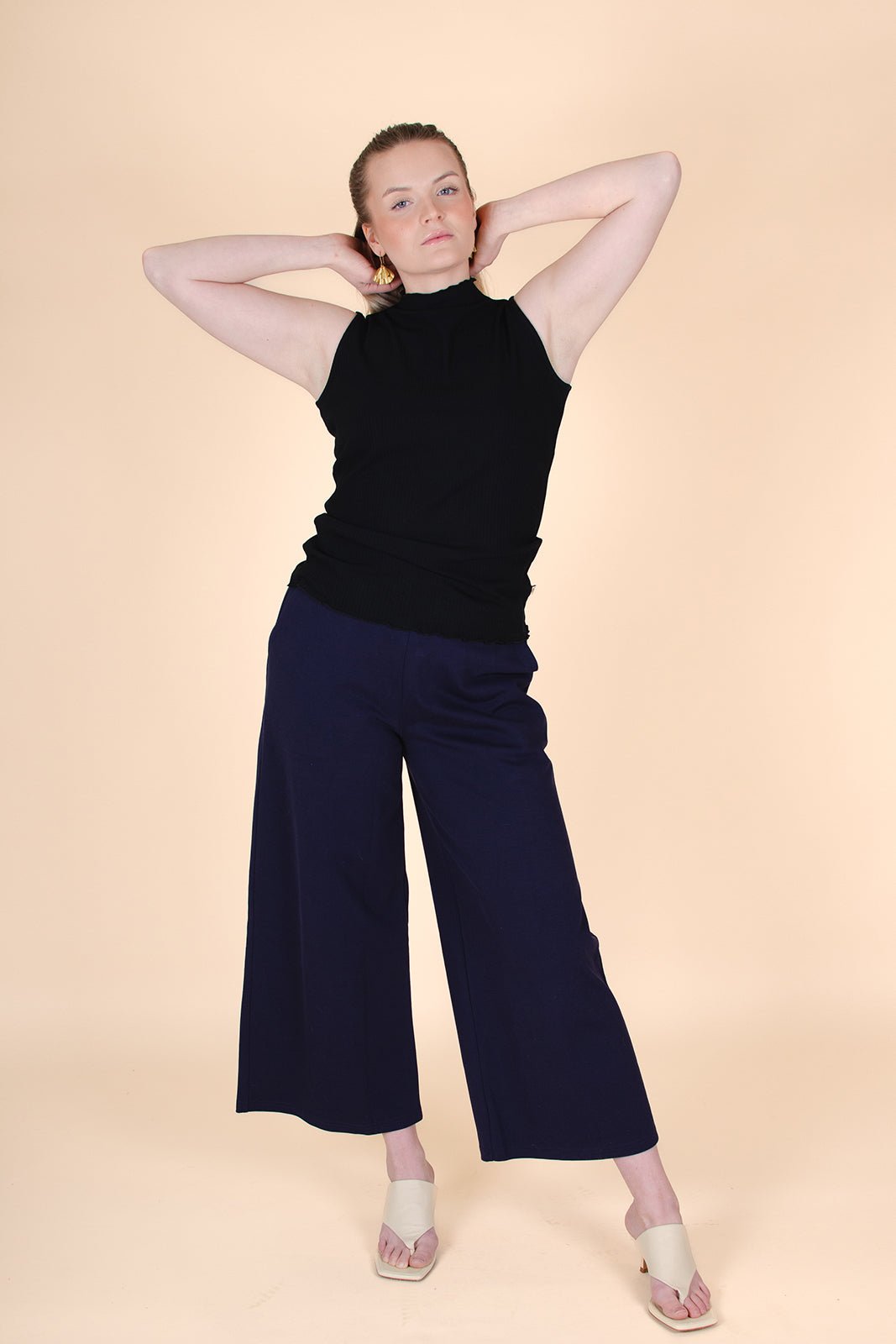 Everyday Culottes, Dark Blue - Kaiko Clothing Company Oy