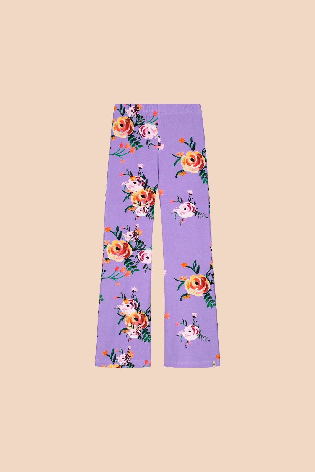 Flare Leggings, Lavender Bloom - Kaiko Clothing Company Oy