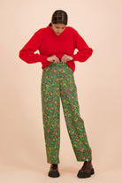 Flowy Trousers, Green Meadow - Kaiko Clothing Company Oy