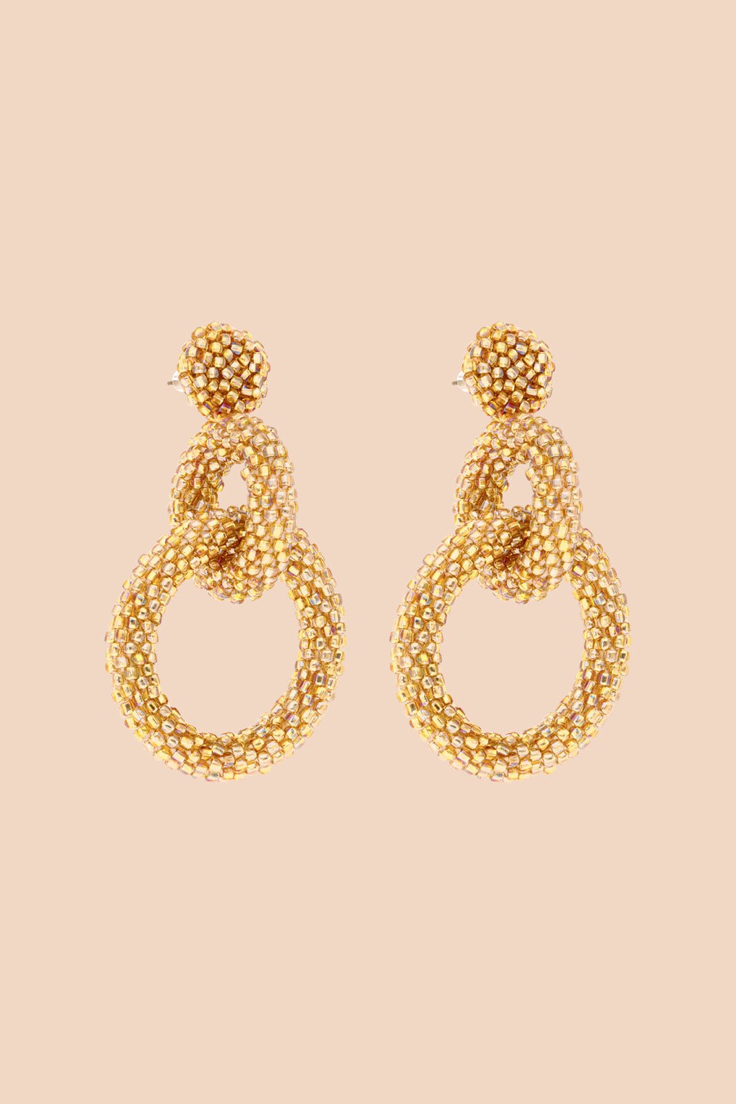 Gia Earrings, Gold - Kaiko Clothing Company Oy