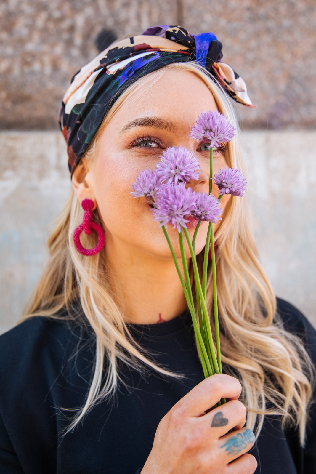 Gia Earrings, Hot Pink - Kaiko Clothing Company Oy