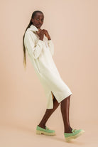 Hoodie Dress, Egret - Kaiko Clothing Company Oy