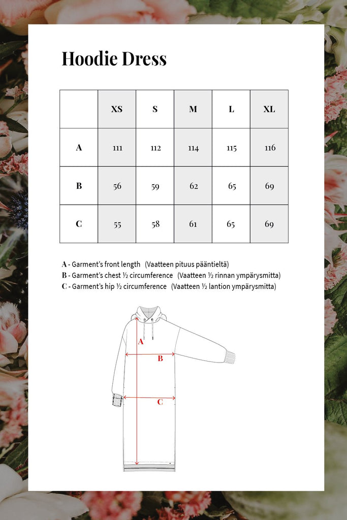 Hoodie Dress, Egret - Kaiko Clothing Company Oy