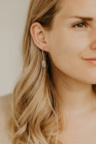 Luna Earrings, Rose Quartz - Kaiko Clothing Company Oy