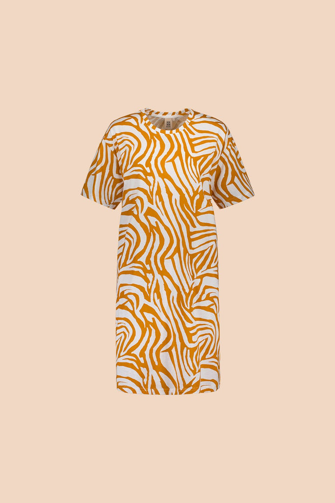 Night Dress, Zebra Toffee - Kaiko Clothing Company Oy