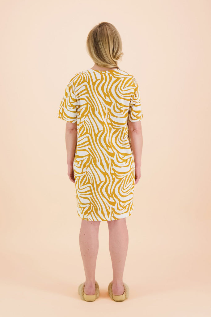 Night Dress, Zebra Toffee - Kaiko Clothing Company Oy