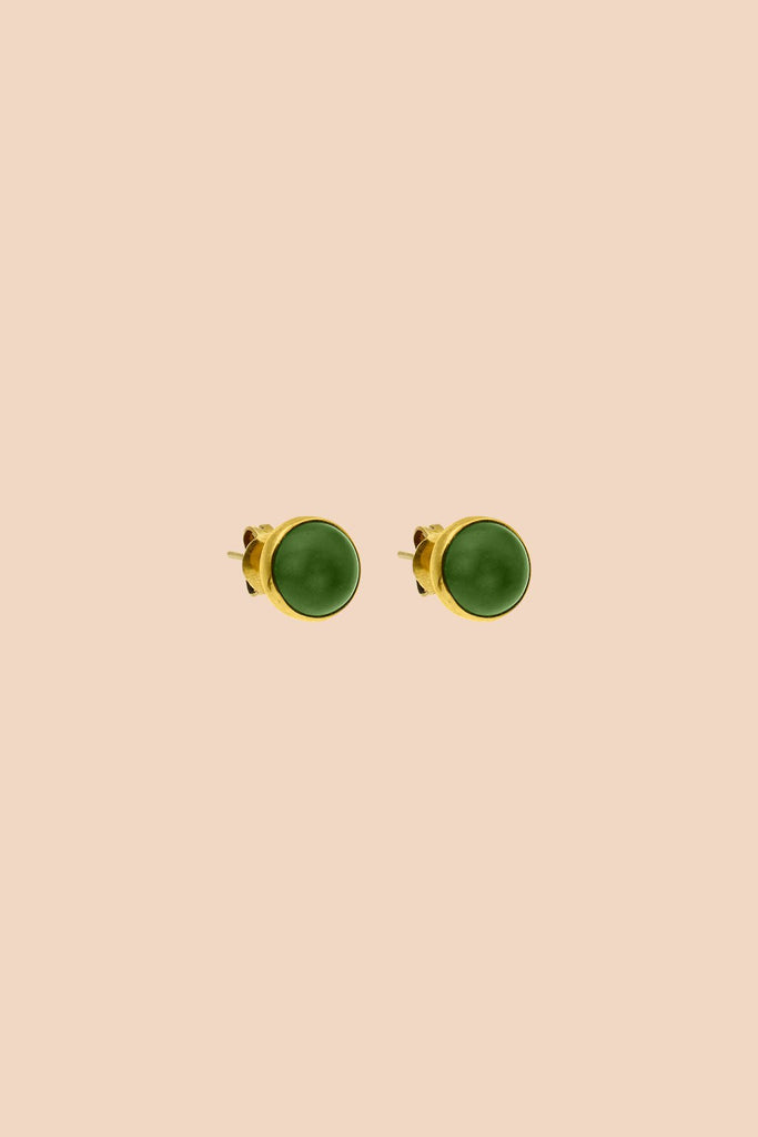 Nyana Earrings, Green - Kaiko Clothing Company Oy