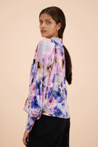 Puff Blouse, Lilac Anemone - Kaiko Clothing Company Oy