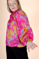 Puff Blouse, Super Pink - Kaiko Clothing Company Oy