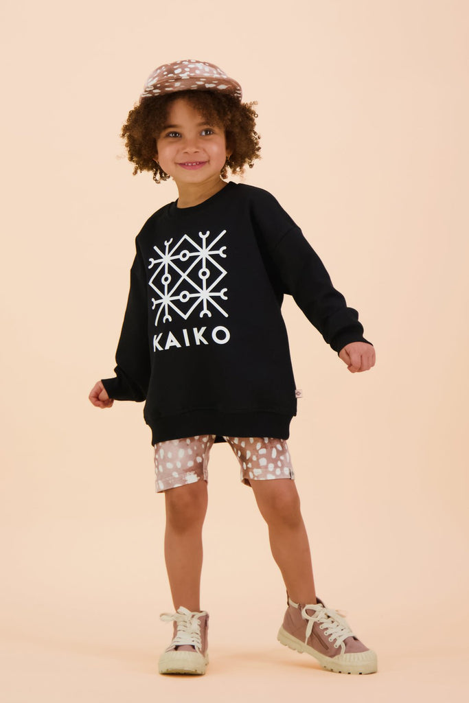 Relaxed Logo Sweatshirt, Black - Kaiko Clothing Company Oy