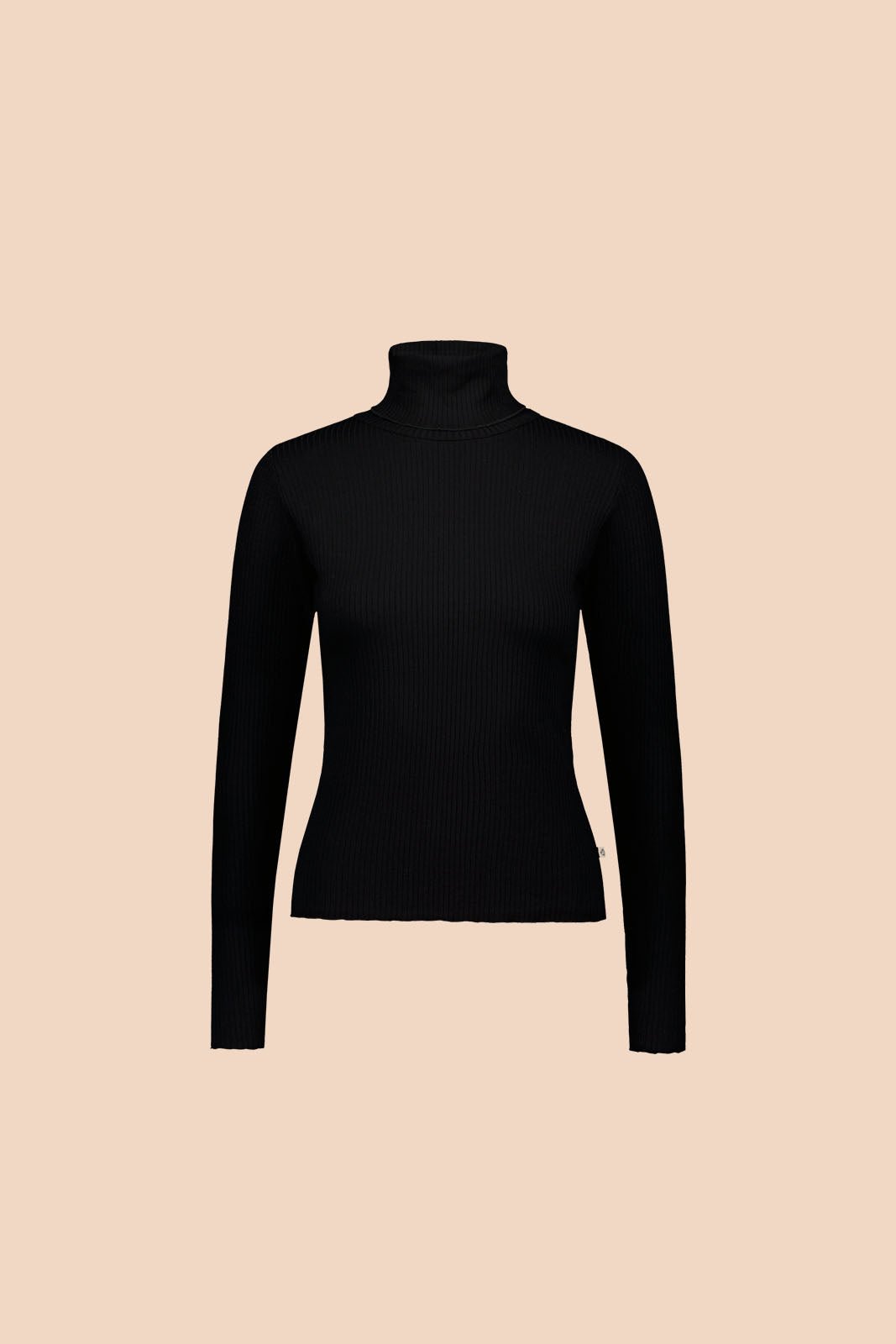 Rib Rollneck, Black - Kaiko Clothing Company Oy