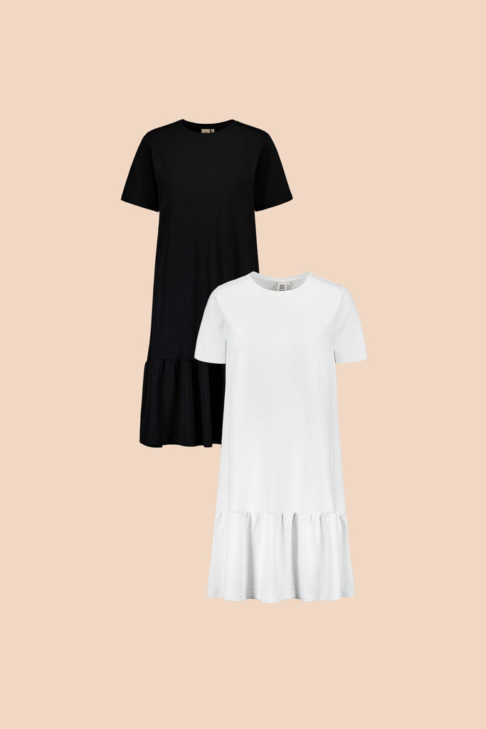 Ruffle T-Shirt Dress tuplapakkaus - Kaiko Clothing Company Oy