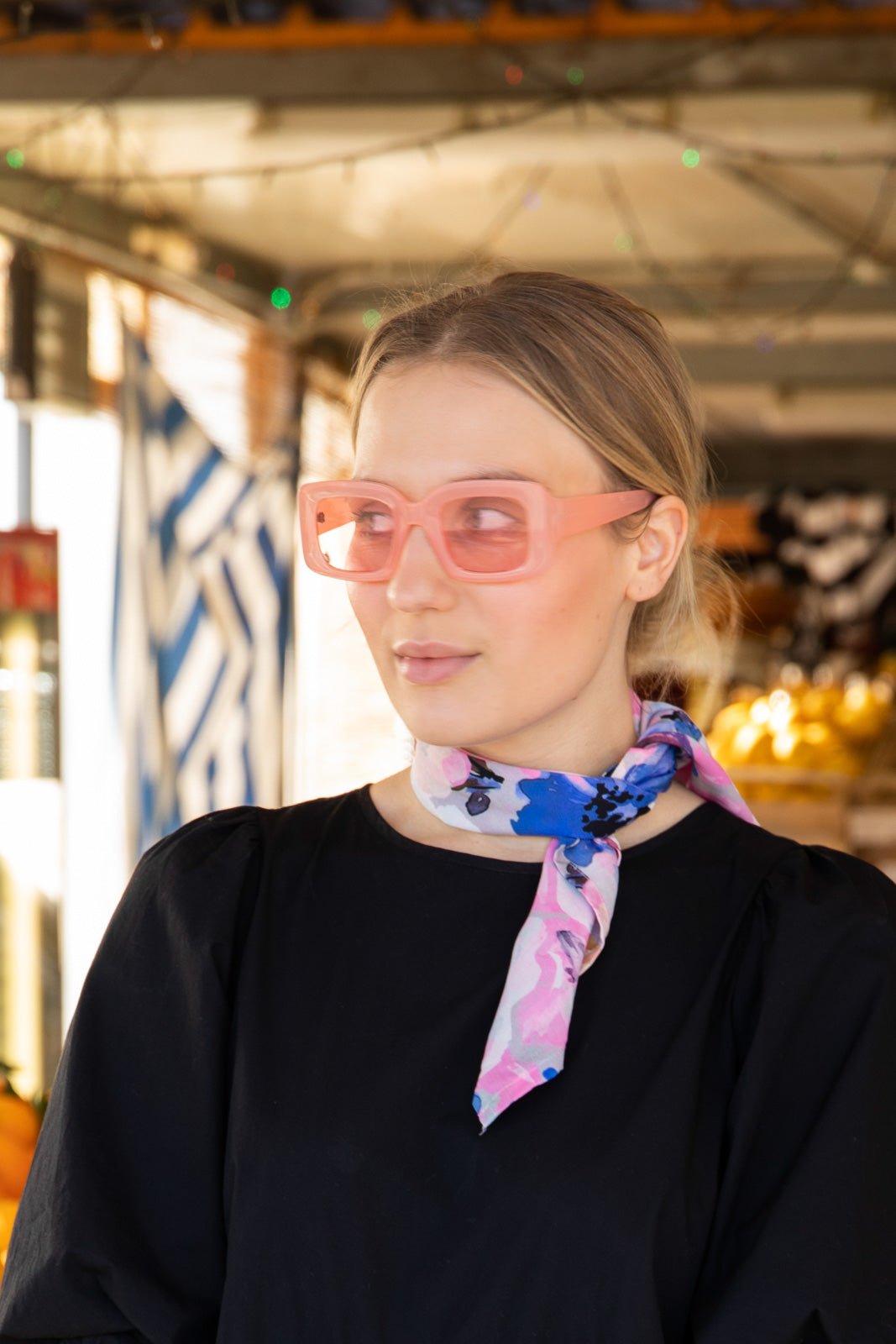 Square Scarf, Lilac Anemone - Kaiko Clothing Company Oy