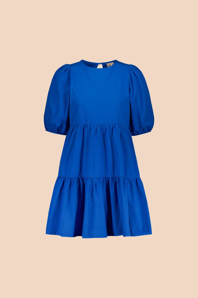 Tiered Mini Dress, Lapis - Kaiko Clothing Company Oy